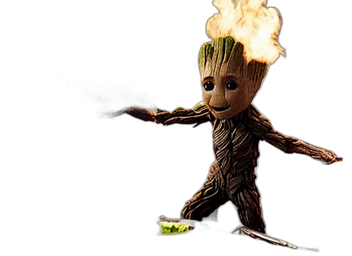 creature, staff, animal, tree transparent PNG cut-out