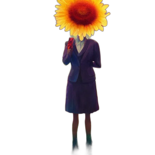 flower, staff, crown, mask, concept art, photorealistic, 3d render, pixel art transparent PNG cut-out