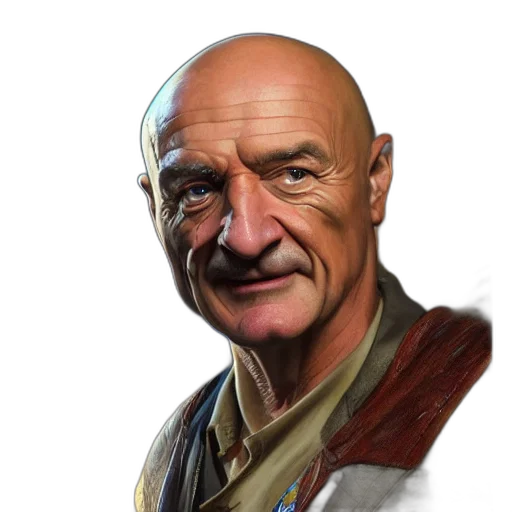 face, staff, weapon, jacket, concept art, photorealistic, fantasy art, comic book art transparent PNG cut-out