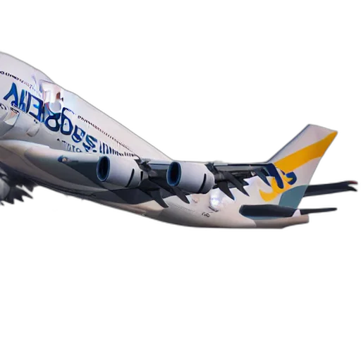 3d render, photorealistic, concept art, airbus transparent PNG cut-out