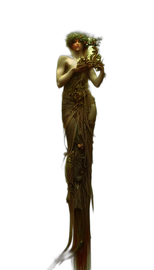 staff, dress, weapon, jewelry transparent PNG cut-out