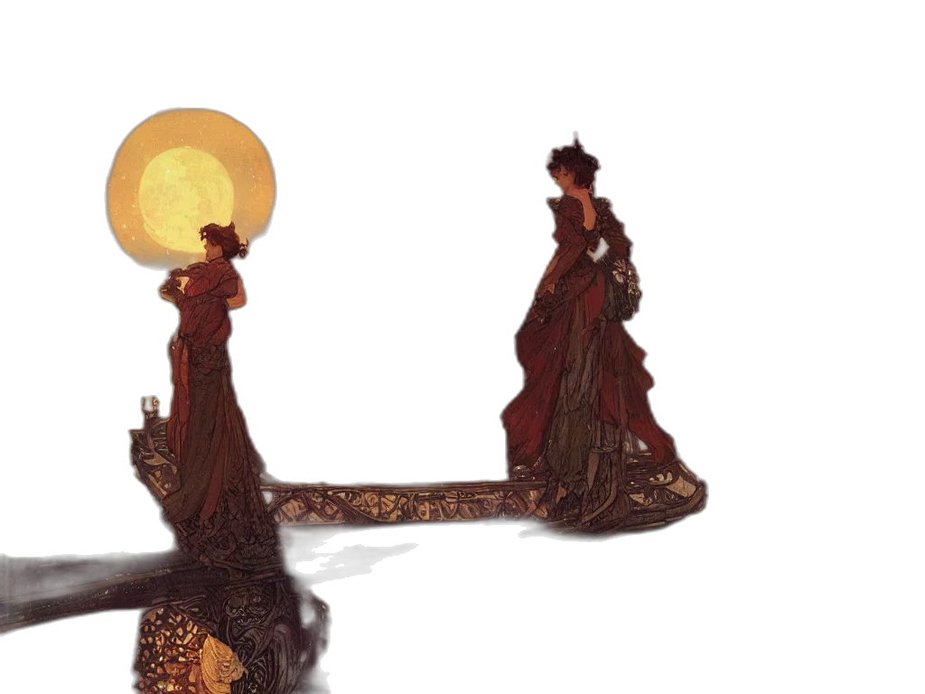 crown, jewelry, dress, staff, 3d render, concept art, fantasy art, photorealistic transparent PNG cut-out