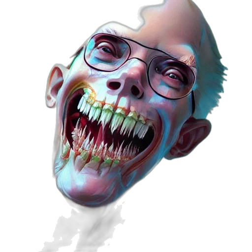 face, creature, mask, concept art transparent PNG cut-out