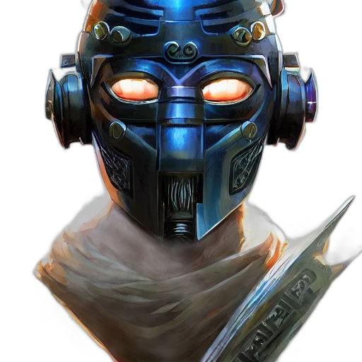 mask, robot, face, staff transparent PNG cut-out