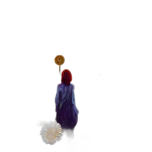 umbrella, staff, hair, flower transparent PNG cut-out