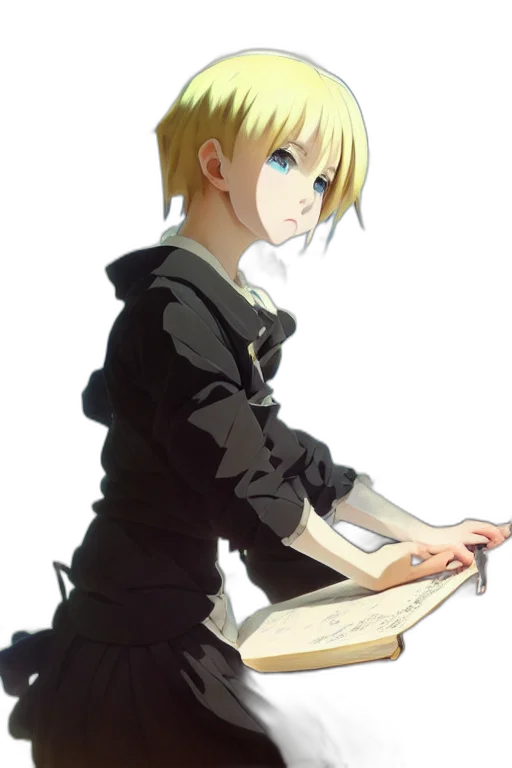 staff, dress, weapon, sword, anime, concept art, cartoon, photorealistic transparent PNG cut-out