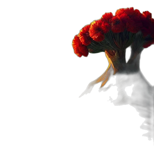 flower, crown, tree, hat, 3d render, photorealistic, concept art, pixel art transparent PNG cut-out