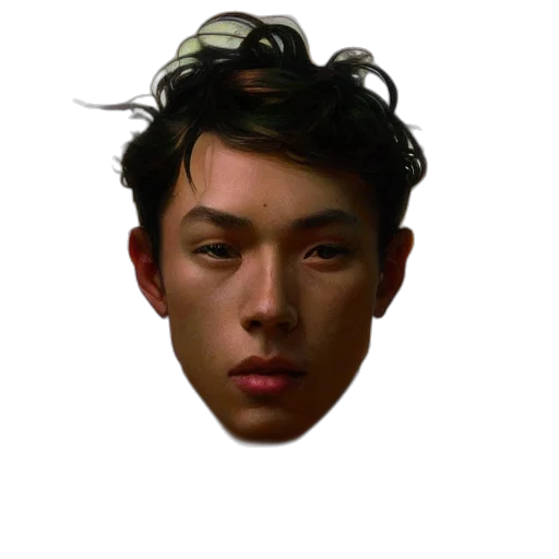 face, mask, hair, creature transparent PNG cut-out