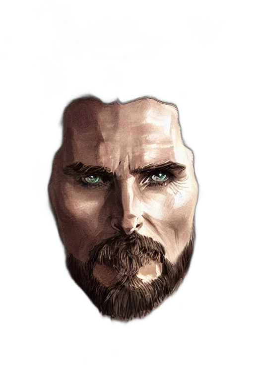 face, mask, comic book art, photorealistic transparent PNG cut-out