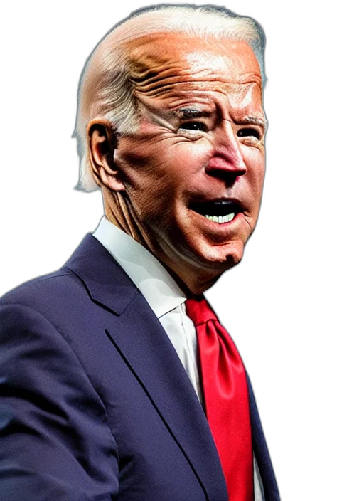 mask, face, creature, animal, photorealistic, vaporwave, joe, biden transparent PNG cut-out