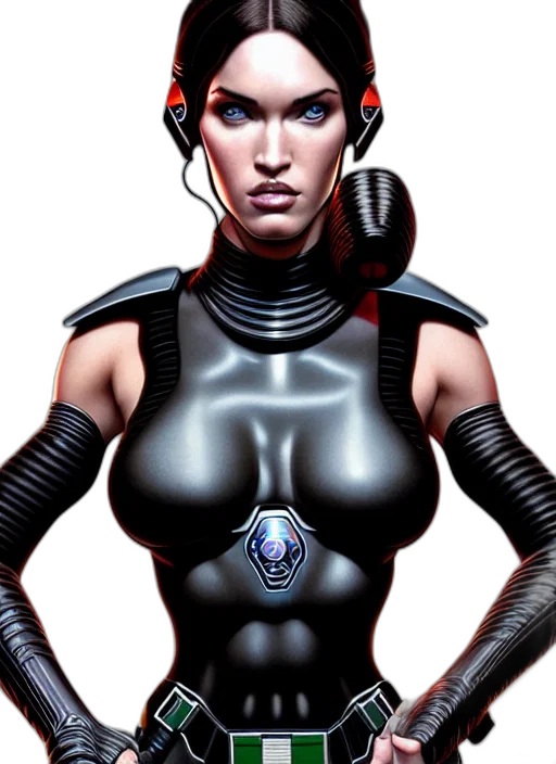 robot, cyberpunk, comic book art, concept art, 3d render, dark, symmetry, gantz transparent PNG cut-out