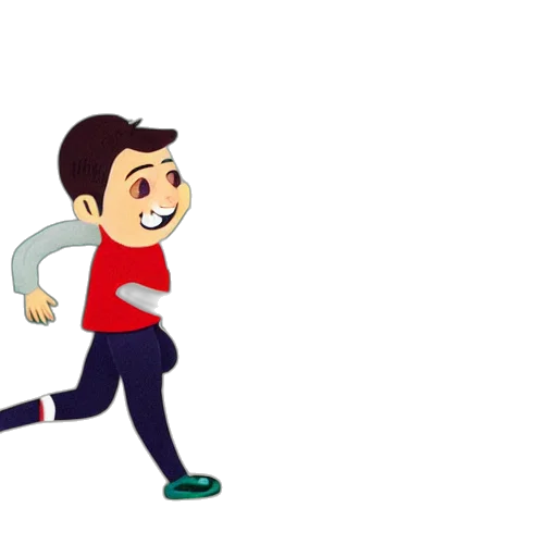 cartoon, pixel art, concept art, 3d render, illustration, french, boy, paris transparent PNG cut-out