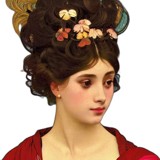 crown, face, jewelry, dress, photorealistic, oil painting, fantasy art, anime transparent PNG cut-out