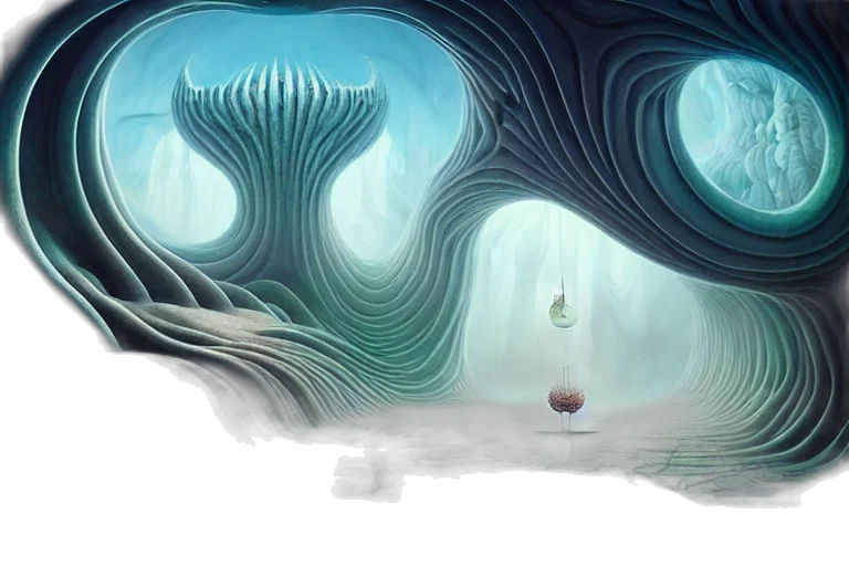 creature, concept art, fantasy art, 3d render transparent PNG cut-out
