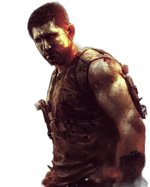 weapon, face, concept art, photorealistic, comic book art, 3d render, red, battle transparent PNG cut-out