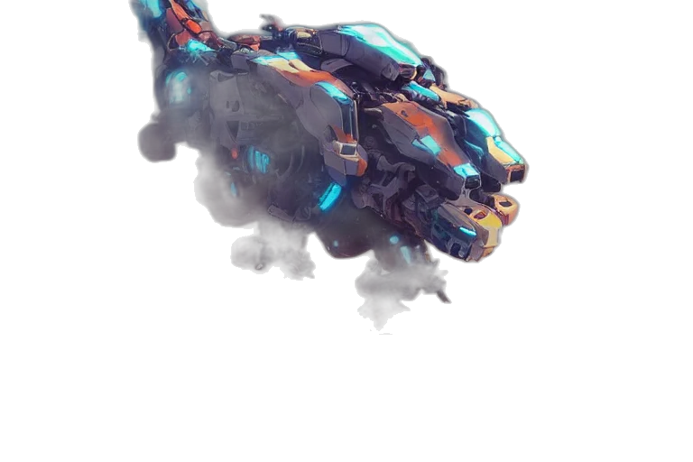 car, robot, dragon, weapon transparent PNG cut-out