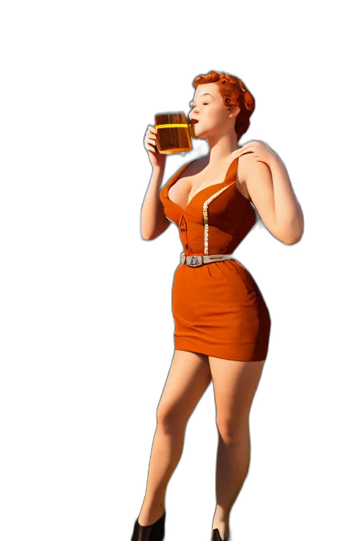 dress, bottle, concept art, 3d render, pixel art, photorealistic, german, pinup transparent PNG cut-out