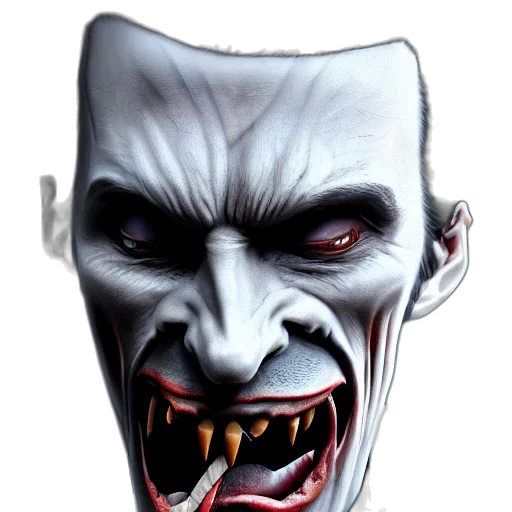 face, mask, creature, concept art transparent PNG cut-out