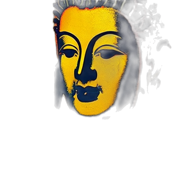 mask, face, staff, crown, photorealistic, fantasy art, concept art, pencil sketch transparent PNG cut-out