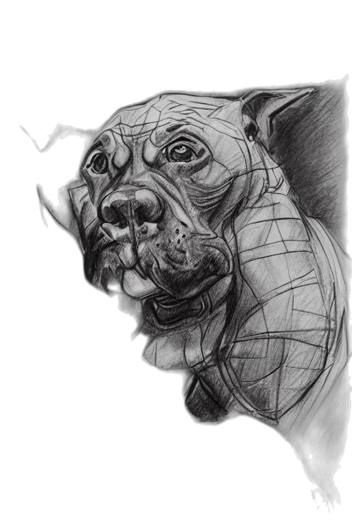 face, animal, creature, mask, pencil sketch, photorealistic, concept art, fantasy art transparent PNG cut-out