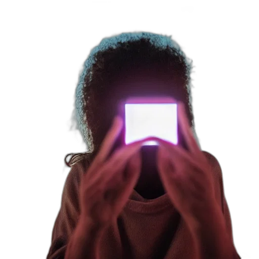 jacket, face, mask, robot, 3d render, cyberpunk, vaporwave, photorealistic transparent PNG cut-out