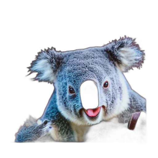 animal, creature, staff, hat, 3d render, photorealistic, concept art, polaroid transparent PNG cut-out