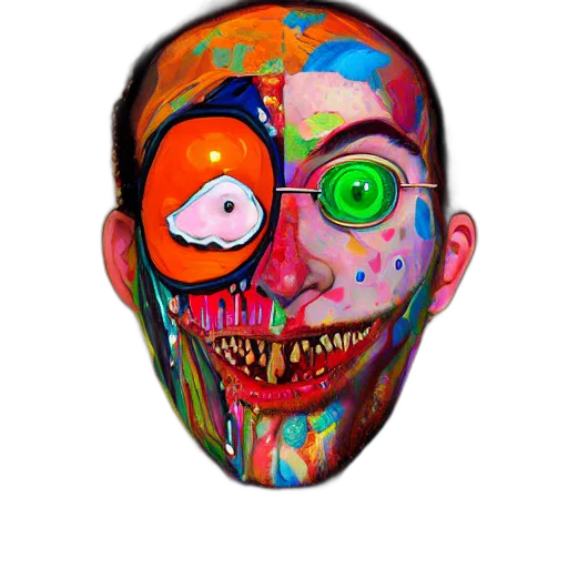 mask, face, creature, cartoon transparent PNG cut-out