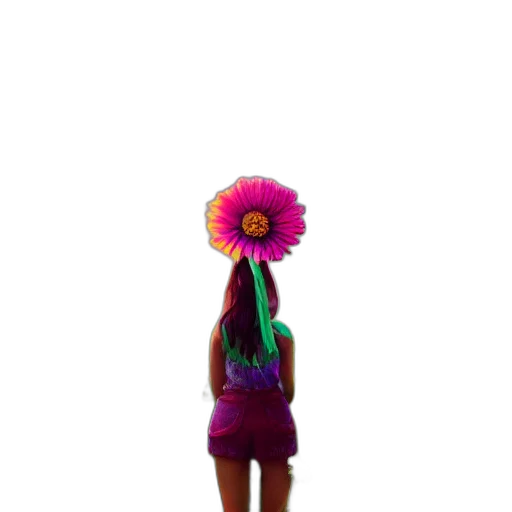 flower, dress, hat, umbrella transparent PNG cut-out