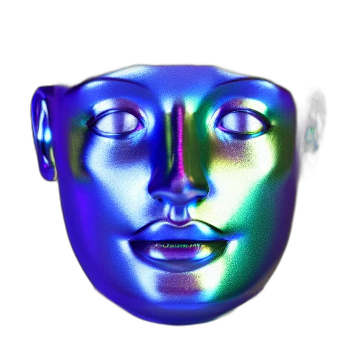mask, face, robot, crown transparent PNG cut-out