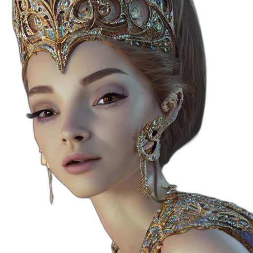 crown, jewelry, face, staff transparent PNG cut-out