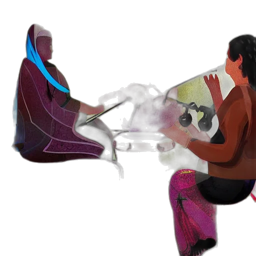 mask, robot, umbrella, hair transparent PNG cut-out
