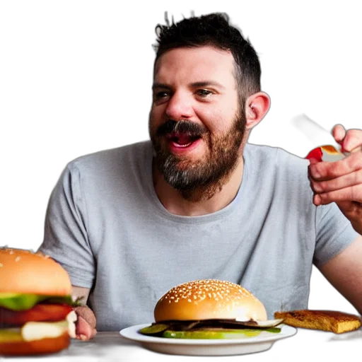 food, animal, face, photorealistic transparent PNG cut-out