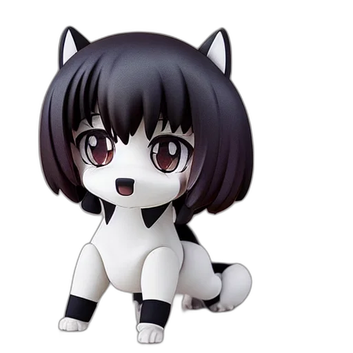 creature, animal, 3d render, anime, concept art, cartoon, monochrome, fur transparent PNG cut-out