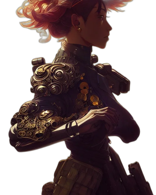 robot, staff, crown, weapon transparent PNG cut-out