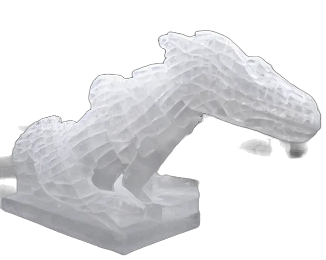 furniture, shoes, dragon, crown, 3d render, concept art, fog, ice transparent PNG cut-out