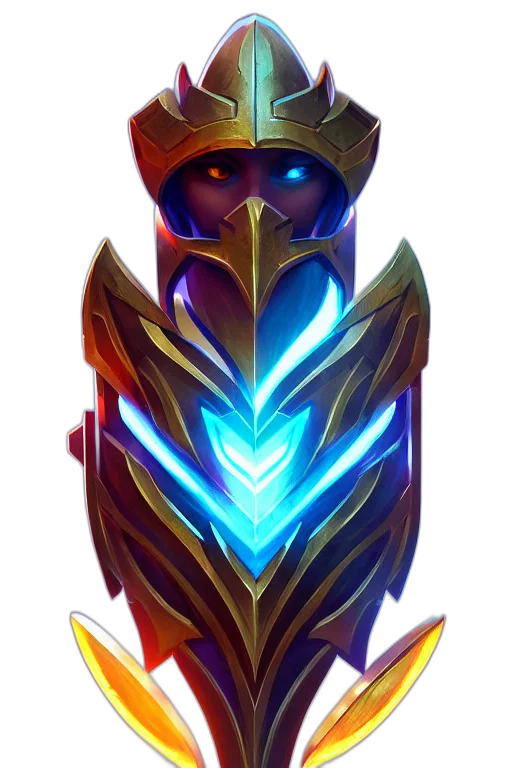 robot, mask, crown, sword transparent PNG cut-out