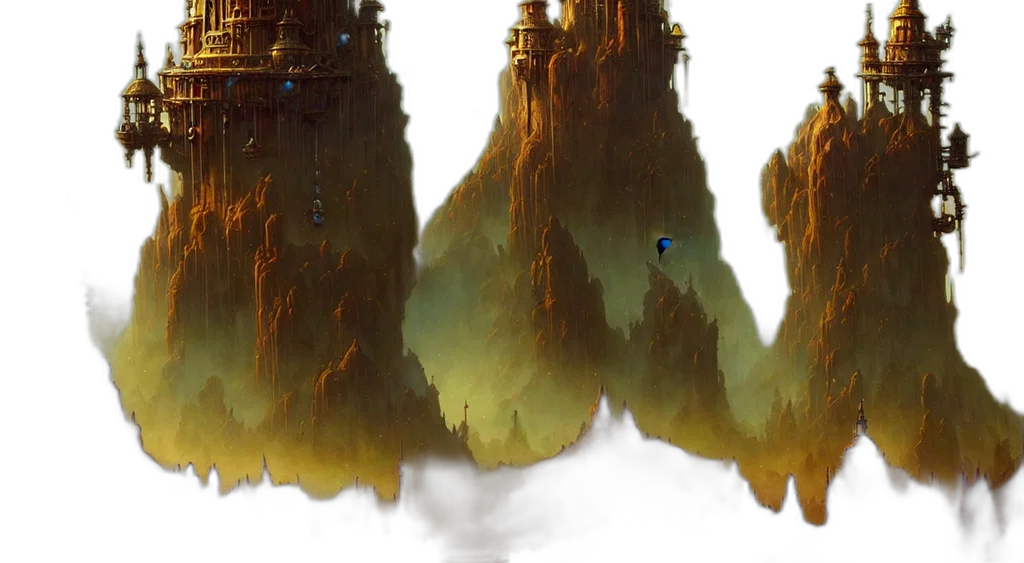 concept art, fantasy art, watercolor, photorealistic transparent PNG cut-out
