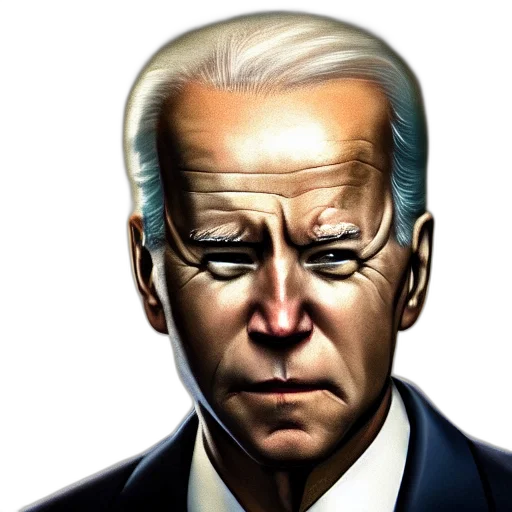 face, photorealistic, comic book art, cartoon, joe, biden, agent, smith transparent PNG cut-out