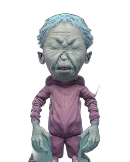 creature, face, mask, 3d render transparent PNG cut-out