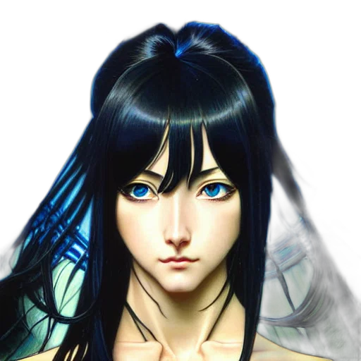 face, mask, fantasy art, photorealistic transparent PNG cut-out