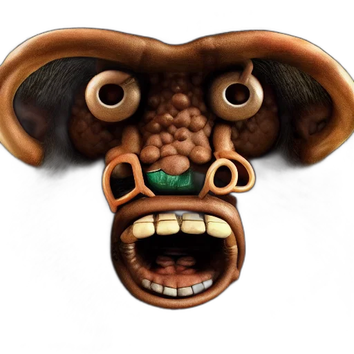mask, face, animal, creature, 3d render, concept art, photorealistic, fantasy art transparent PNG cut-out