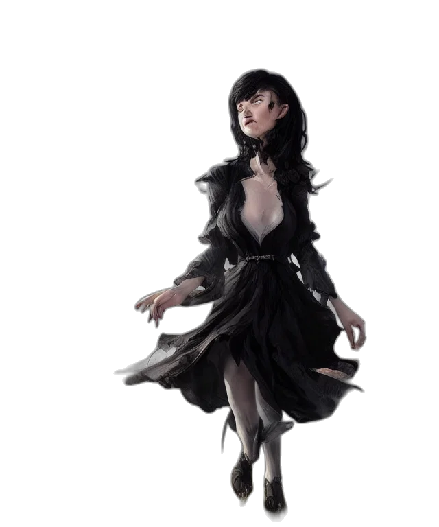 dress, concept art, fantasy art, 3d render transparent PNG cut-out