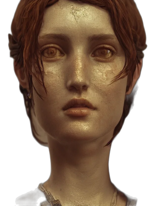 face, mask, crown, creature, photorealistic, concept art, 3d render, fantasy art transparent PNG cut-out
