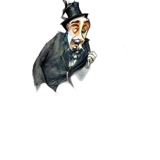 mask, hat, staff, face, concept art, cartoon, watercolor, pixel art transparent PNG cut-out