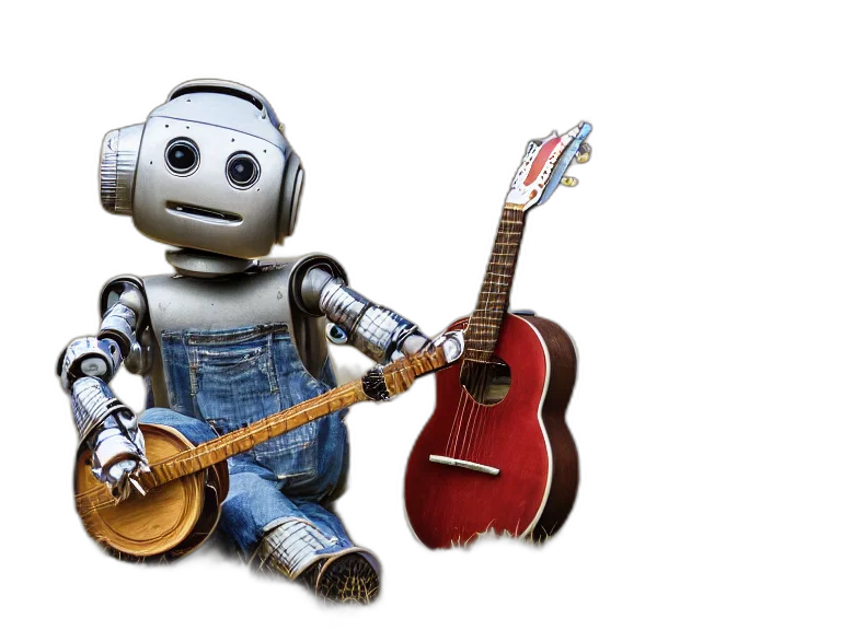 robot, 3d render, concept art, photograph transparent PNG cut-out