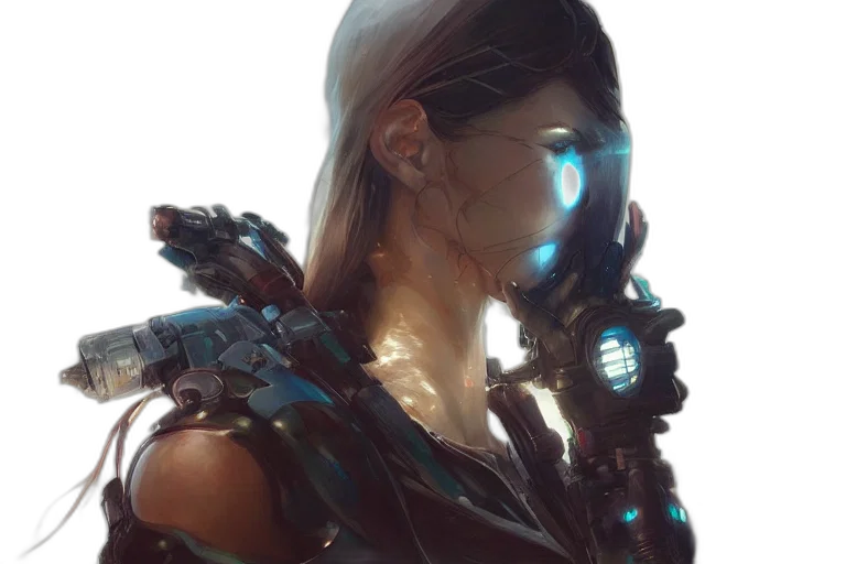 robot, mask, face, jewelry transparent PNG cut-out
