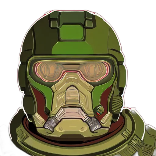 mask, face, concept art, pixel art transparent PNG cut-out