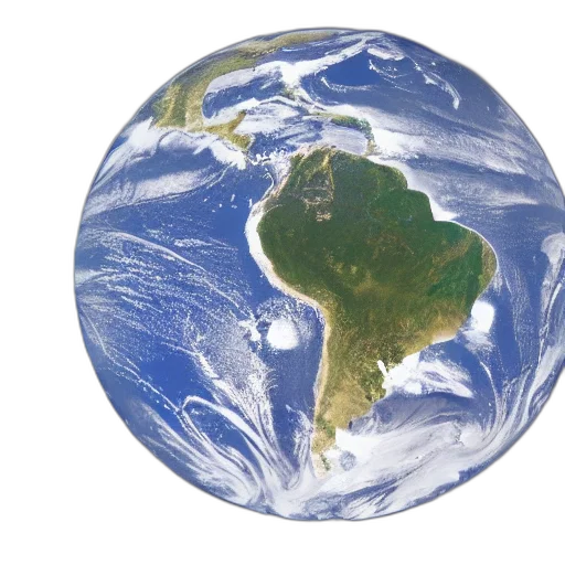 outer space, projection, satellite, view, earth, flat, plane, space transparent PNG cut-out