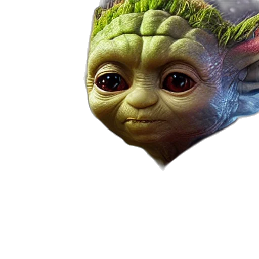 face, creature, mask, staff transparent PNG cut-out