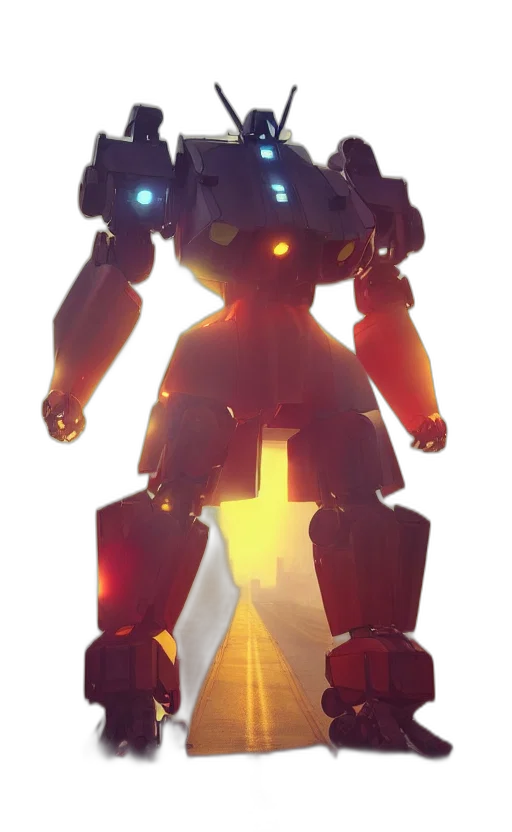 robot, weapon, concept art, 3d render transparent PNG cut-out